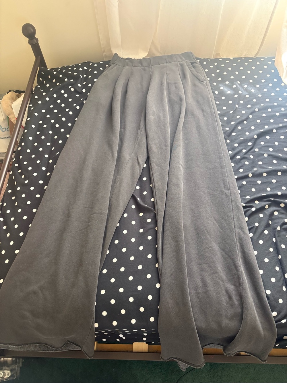 Aerie Grey Wide Leg Sweatpants